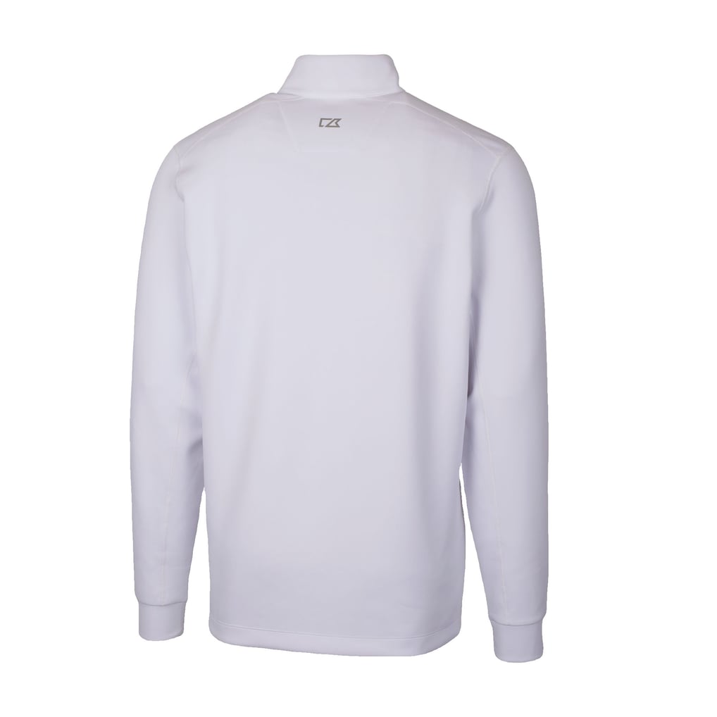  Inter Miami CF Cutter & Buck Traverse Stretch Eco Quarter-Zip Pullover Top - White